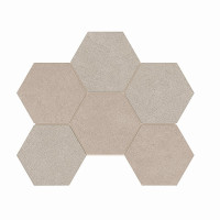 Мозаика LN01/TE01 Hexagon 25x28,5 непол. Beige
