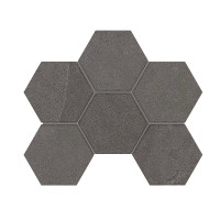 Мозаика LN03/TE03 Hexagon 25x28,5 непол. Anthracite
