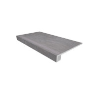 Ступень Комплект (SR01 (33x120) непол. (прямоугол. бортик) с насечками + Подступенок (14,5x120))