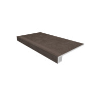 Ступень Комплект (SR07 (33x120) непол. (прямоугол. бортик) с насечками + Подступенок (14,5x120))