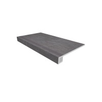 Ступень Комплект (SR06 (33x120) непол. (прямоугол. бортик) с насечками + Подступенок (14,5x120))