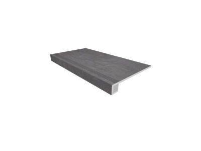 Ступень Комплект (SR06 (33x120) непол. (прямоугол. бортик) с насечками + Подступенок (14,5x120))