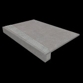 Комплект (TE02 (33x120) непол. (прямоугол. бортик) с насечками + Подступенок (14,5x120))