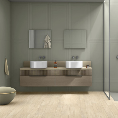 КЕРАМОГРАНИТ TEMPERANCE ELEGANCE WHITE БЕЛЫЙ BOISERIE FULLBODY RELIEF MATT 60x120