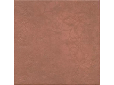 Хадду красный матовый декорированный 40,2x40,2x0,8