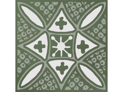 Бахия 2 зелёный глянцевый 9,8x9,8x0,7
