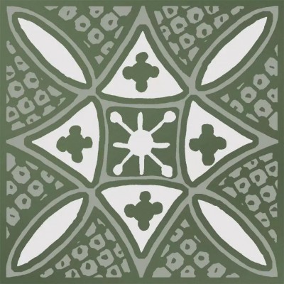 Бахия 2 зелёный глянцевый 9,8x9,8x0,7