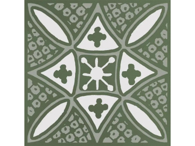 Бахия 2 зелёный глянцевый 9,8x9,8x0,7