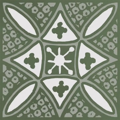 Бахия 2 зелёный глянцевый 9,8x9,8x0,7