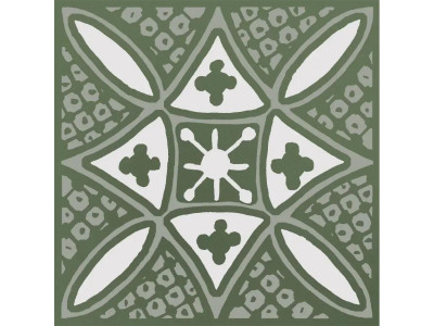 Бахия 2 зелёный глянцевый 9,8x9,8x0,7