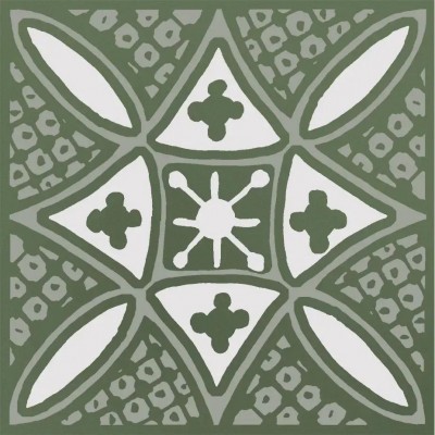Бахия 2 зелёный глянцевый 9,8x9,8x0,7