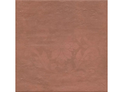 Хадду красный матовый декорированный 40,2x40,2x0,8