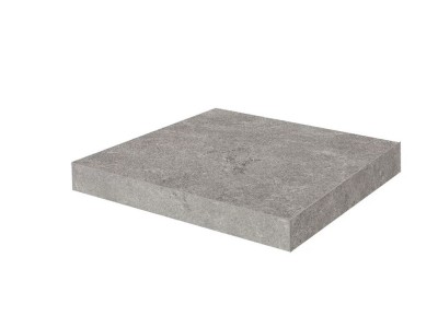 Ступень угловая Портленд серый матовый обрезной 33x33x0,9