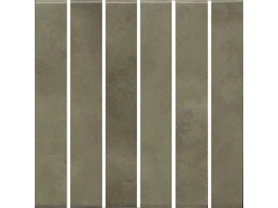 Декор Фес мозаичный зелёный глянцевый 15x15x0,77