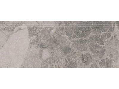 Плинтус Рабат Стоун серый матовый обрезной 30x12x1,3