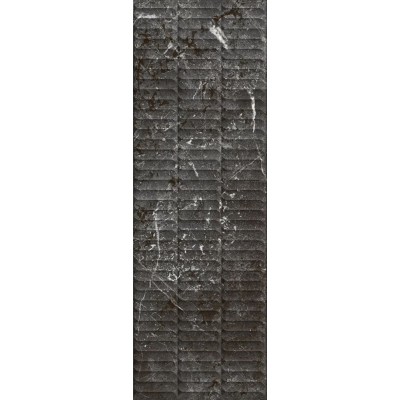 Тубкаль чёрный глянцевый структура обрезной 30x89,5x1,05