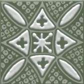 Бахия 2 зелёный глянцевый 9,8x9,8x0,7