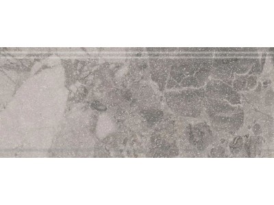 Бордюр Рабат Стоун серый матовый обрезной 30x12x1,3