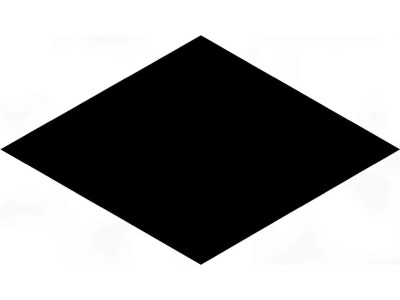 Риад чёрный глянцевый 13,5x7,8x0,9