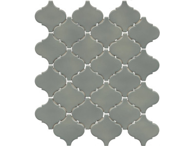 Арабески Марокко зелёный глянцевый 26x30x0,7