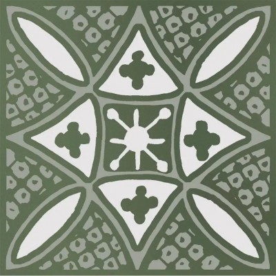 Бахия 2 зелёный глянцевый 9,8x9,8x0,7