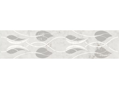 Бордюр Тубкаль белый глянцевый обрезной 30x7,2x0,9