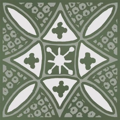 Бахия 2 зелёный глянцевый 9,8x9,8x0,7