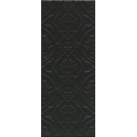 Плитка настенная Альвао структура черный матовый 20х50 20x50x8,9
