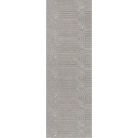 Декор Безана серый обрезной 25x75x9