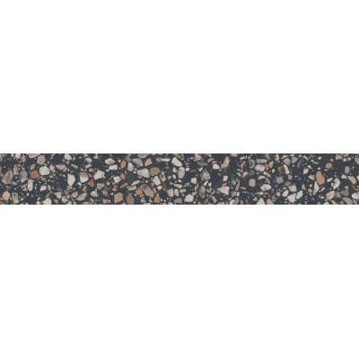 Бричиола чёрный матовый обрезной 60x9,5x0,9