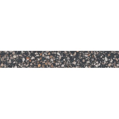 Бричиола чёрный матовый обрезной 60x9,5x0,9