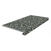 Бричиола чёрный матовый обрезной 33x60x0,9