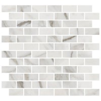 Декор Буонарроти белый мозаичный матовый 32x30x0,9