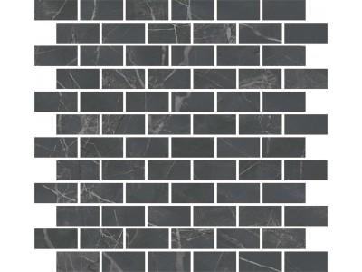 Декор Буонарроти серый темный мозаичный матовый 32x30x0,9
