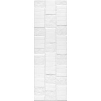 Плитка настенная Бьянка белый глянцевый антик 20x60x0,9
