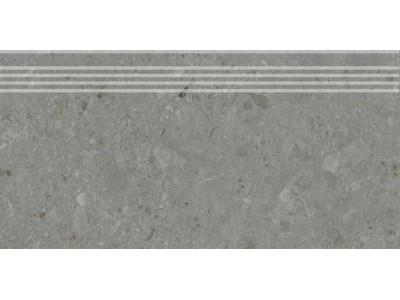 Ступень Чеппо Ди Гре серый тёмный матовый обрезной 30x60x0,9