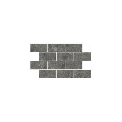 Чеппо Ди Гре мозаичный антрацит матовый обрезной 34,6x20x0,9