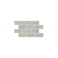 Декор Чеппо Ди Гре мозаичный серый светлый матовый обрезной 34,6x20x0,9