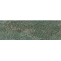 Декор Эвора зеленый глянцевый обрезной 30х89,5 30x89,5x11
