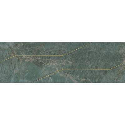 Эвора зеленый глянцевый обрезной 30x89,5x0,9