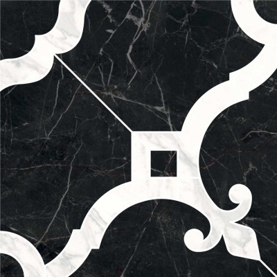 Фрагонар наборный чёрный 1/4 розона 30x30x0,9