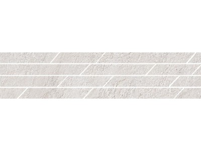 Бордюр Гренель серый светлый мозаичный 46,8x9,8x0,9
