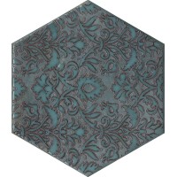 Декор Гроссето синий 20x23,1x0,7