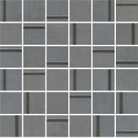 Декор Гварди 1 мозаичный синий матовый обрезной 30x30x0,9