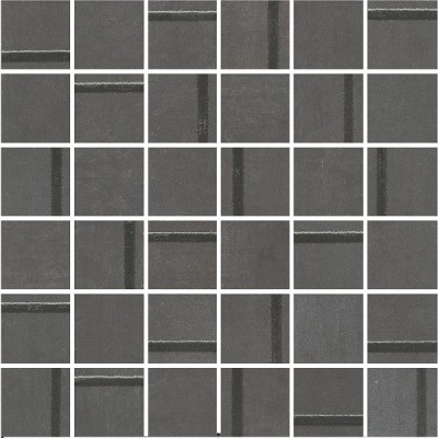 Гварди 1 мозаичный антрацит матовый обрезной 30x30x0,9