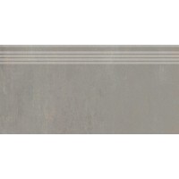 Ступень Гварди серый светлый матовый обрезной 30x60x0,9