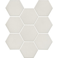 Мозаика Кальсада белый натуральный 10,4х12 12x10,4x7