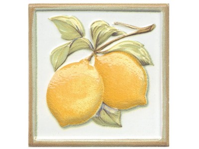 Декор Капри Лимончики глянцевый 9,8x9,8x11