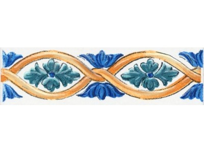 Бордюр Капри майолика 9,9х3х7
