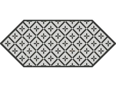 Декор Келуш 5 черно-белый 14х34 14x34x6,9